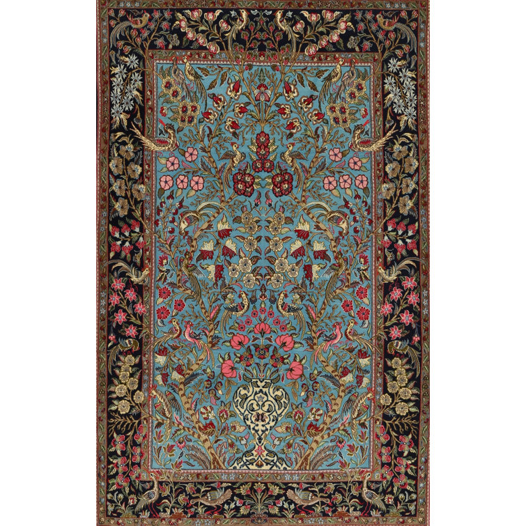 Bungalow Rose Oriental Red/Blue Area Rug Wayfair